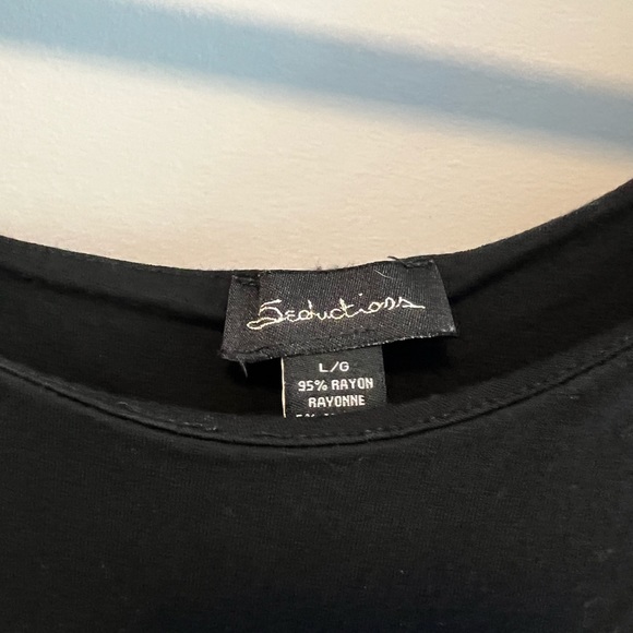 Black one shoulder top - Picture 4 of 4